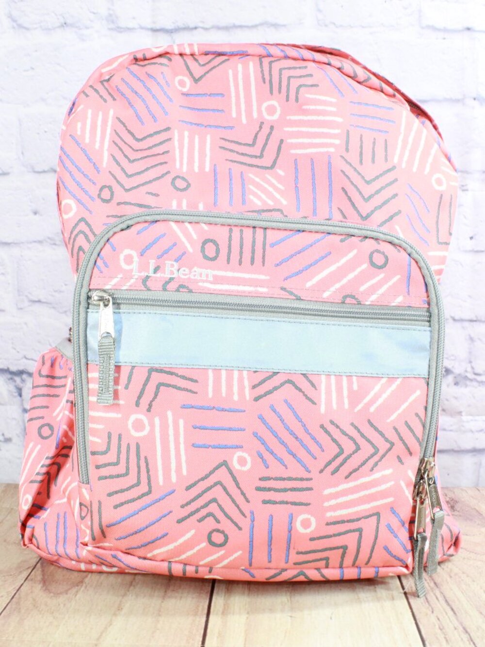 READ-LL Bean Girl's Original Book Pack 24L Pink School Backpack Geometric Print
